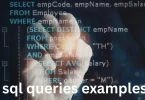 sql queries examples