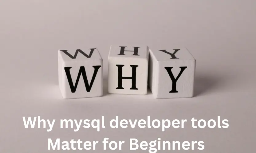 why mysql developer tools matter for beginners